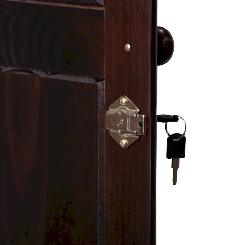 Palace Imports Armadio Intelligente 100% Legno Massello con 2 Cassetti, Pomelli in Metallo o Legno