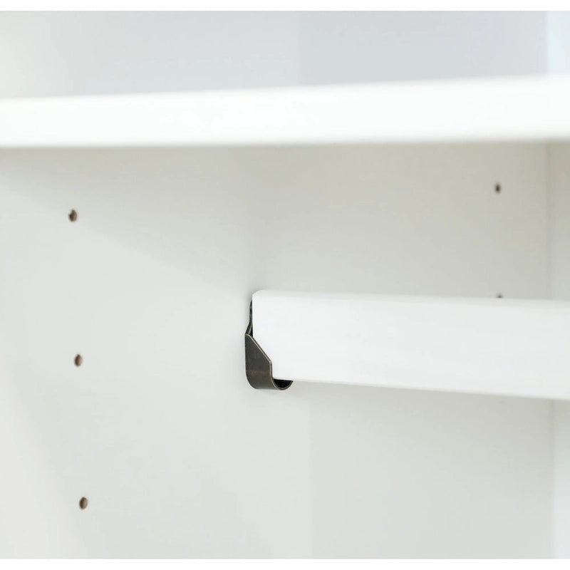 Palace Imports Armadio Intelligente 100% Legno Massello con 2 Cassetti, Pomelli in Metallo o Legno