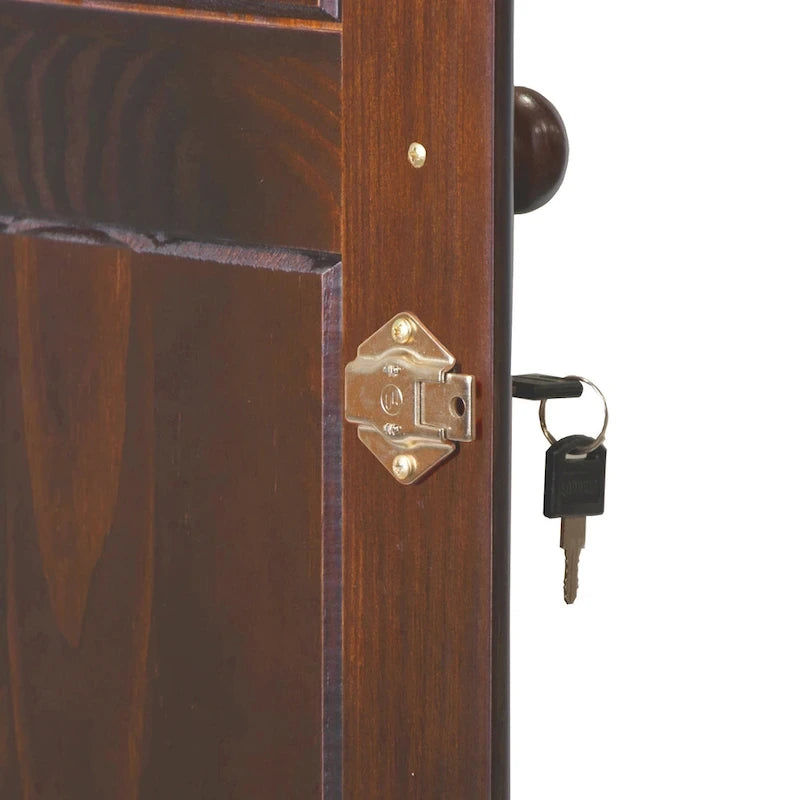 Palace Imports Armadio Intelligente 100% Legno Massello con 2 Cassetti, Pomelli in Metallo o Legno