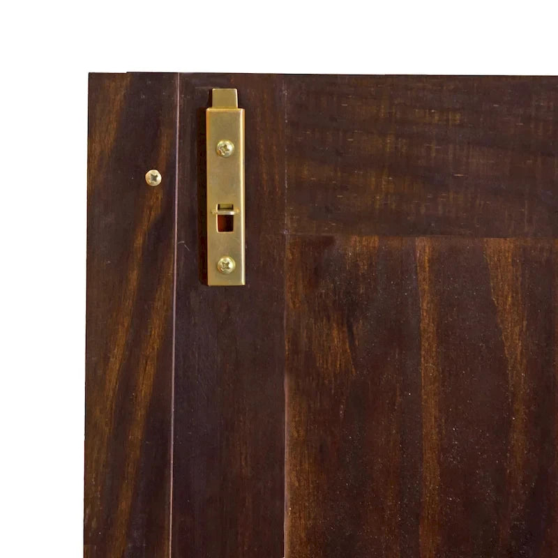 Palace Imports Armadio Intelligente 100% Legno Massello con 2 Cassetti, Pomelli in Metallo o Legno