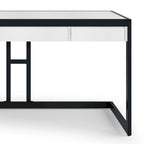 WYNDENHALL Cecilia Solid Acacia Wood Industrial Office Desk
