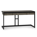 WYNDENHALL Cecilia Solid Acacia Wood Industrial Office Desk