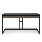 WYNDENHALL Cecilia Solid Acacia Wood Industrial Office Desk