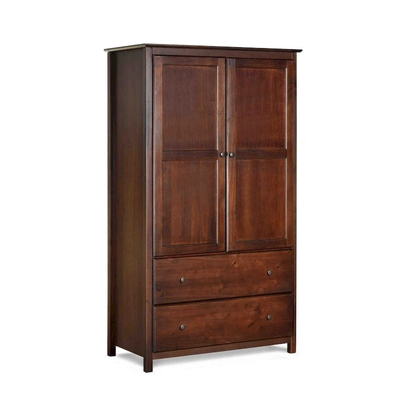 Armadio Shaker a 2 ante in legno massello Grain Wood Furniture - 41x72x22