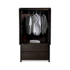 Grain Wood Furniture Shaker 2-Door Solid Wood Armoire - 41x72x22