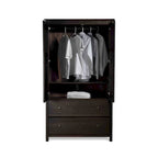 Grain Wood Furniture Shaker 2-Door Solid Wood Armoire - 41x72x22