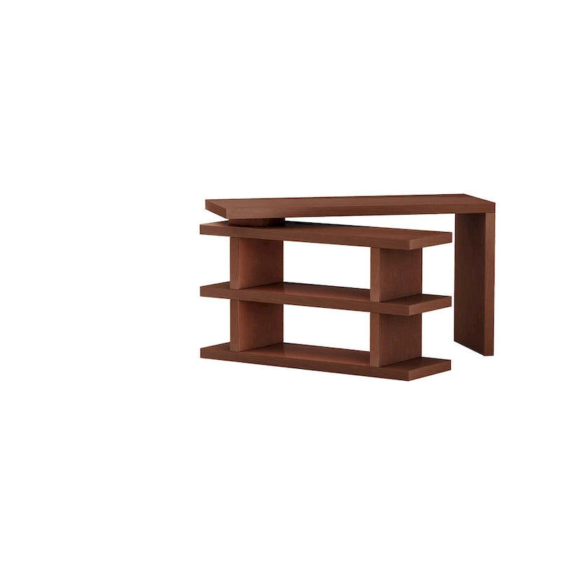 Somette Motion Home Office Desk with Shelves