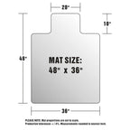 New Fashion PVC Studded Transparent Office Chair Mat Pads