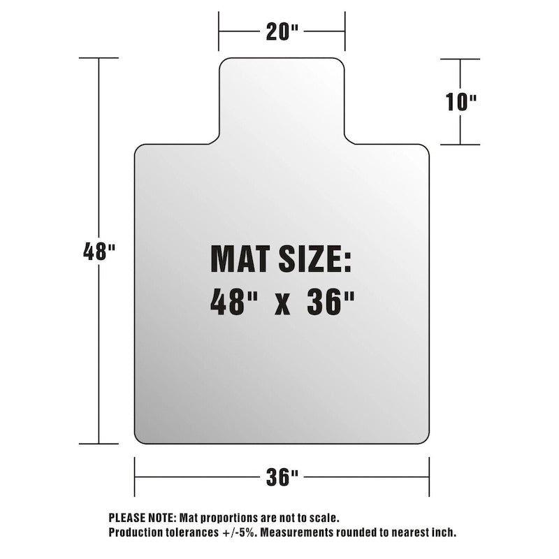 New Fashion PVC Studded Transparent Office Chair Mat Pads
