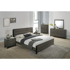 Roundhill Furniture Ioana 187 Antique Grey Wood 6-piece King-size Bedroom Set