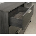 Roundhill Furniture Ioana 187 Antique Grey Wood 6-piece King-size Bedroom Set