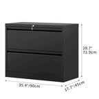 35W 2/3/4-drawer Lateral Locking Steel File Cabinet for A4, Legal, Letter