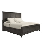 Letto contenitore con pannelli in legno per letto King Size Ediline di iNSPIRE Q Classic