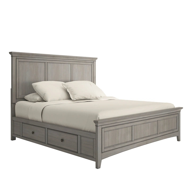 Letto contenitore con pannelli in legno per letto King Size Ediline di iNSPIRE Q Classic