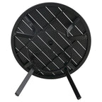 Patio 5 Pieces Dining Set, 4 x Reclining Folding Sling Dining Chairs and 1 x Table with an Umbrella Hole