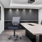Ergonomic Breathable Mesh Office Chair  Adjustable Design with Lumbar Support and Enhanced Mobility with 360 Swivel Wheels