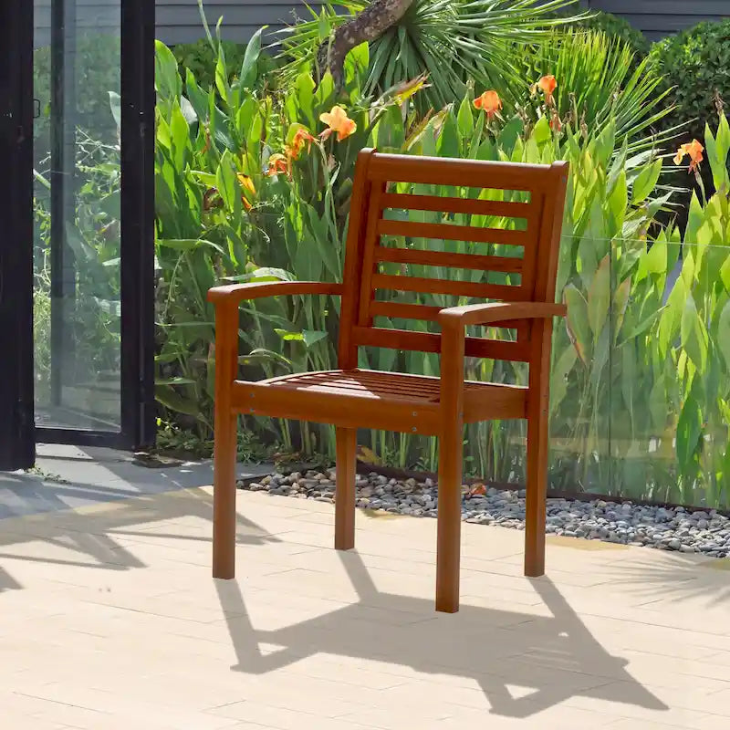 Amazonia George 9pc FSC Wood Outdoor Wood Patio Dining Set