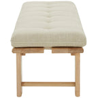 SAFAVIEH Couture Rasema Modern Cushion Bench - 60.8 In. W x 18.9 In. D x 18.1 In. H - 61Wx19Dx18H