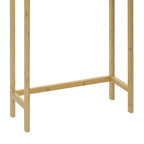 VEIKOUS Bamboo Over The Toilet Storage Cabinet Cupboard Bathroom Organizer with Adjustable Shelf and Double Doors