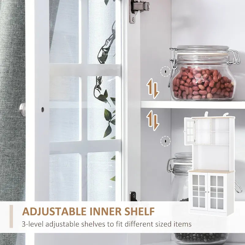 HOMCOM 72-inch Transitional Kitchen Cabinet Pantry