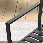 Outsunny Sedie da Pranzo da Giardino Design a Doghe, Set di 2 Sedie Impilabili