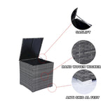 8 Piece Patio Sectional Wicker Rattan Outdoor Furniture Sofa Set with O Storage Box