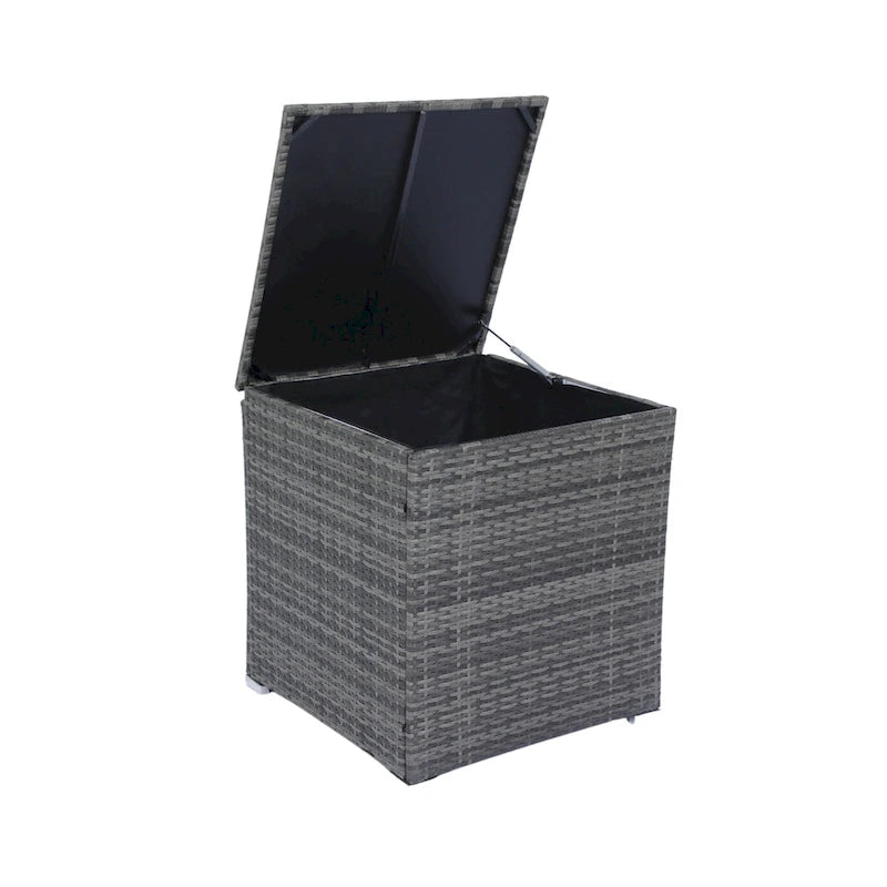 8 Piece Patio Sectional Wicker Rattan Outdoor Furniture Sofa Set with O Storage Box