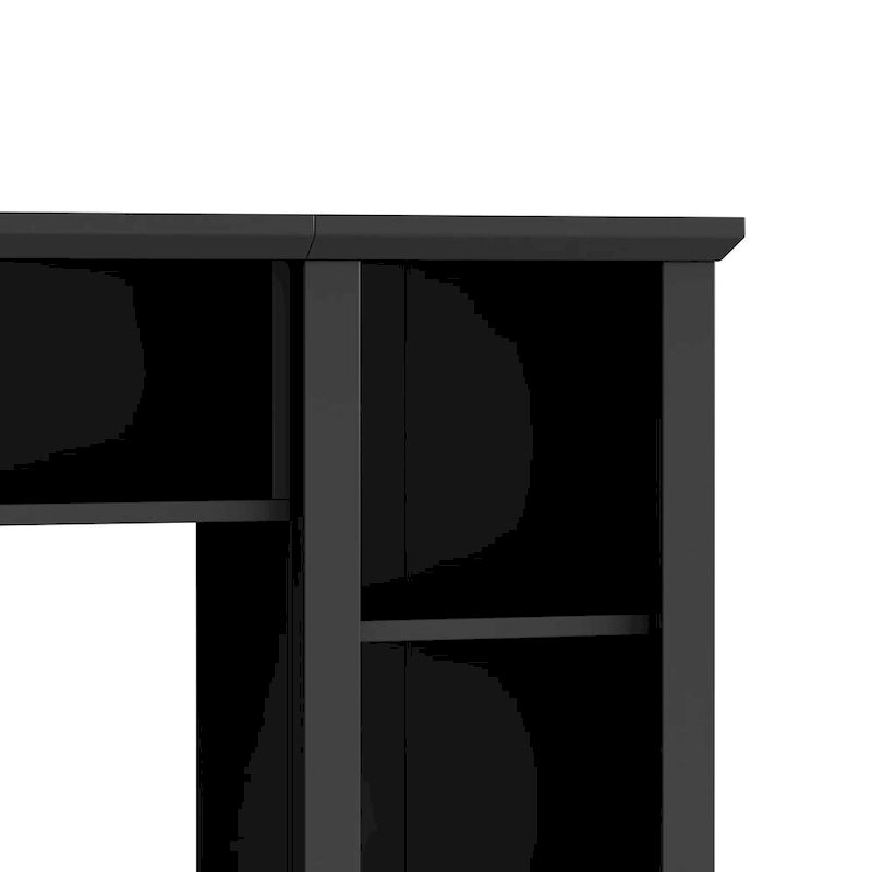 Mobile TV con ponte, porta TV con ripiani regolabili per TV fino a 75 pollici, due console multimediali