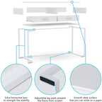 Computer Desk with Drawers, Writing Desk