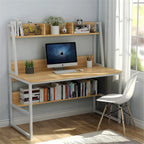 47 InchesComputer Desk with Hutch and Bookshelf, Home Office Desk