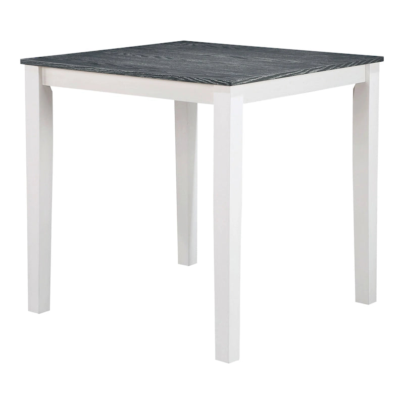 Badia Transitional White Wood 5-Piece Counter Height Table Set by Furniture of America