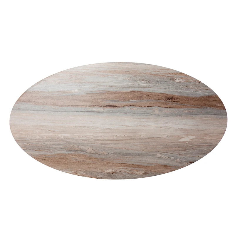 SEI Furniture Chadwick Contemporary Brown Faux Stone Coffee Table