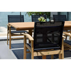 LifestyleGarden Set da pranzo da esterni 9 pz con finitura in teak - 9 pezzi