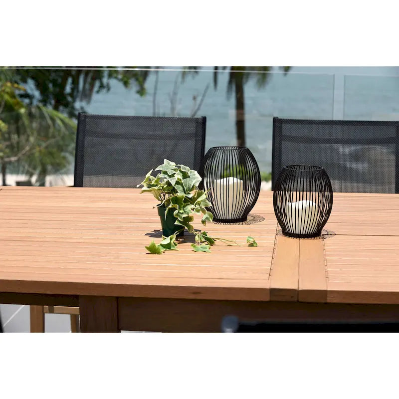 LifestyleGarden Set da pranzo da esterni 9 pz con finitura in teak - 9 pezzi