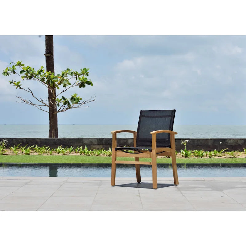 LifestyleGarden Set da pranzo da esterni 9 pz con finitura in teak - 9 pezzi