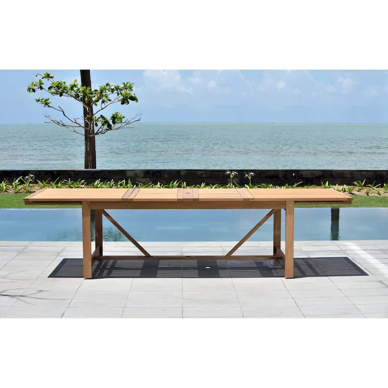 LifestyleGarden Set da pranzo da esterni 9 pz con finitura in teak - 9 pezzi