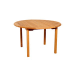 Amazonia Panthrep Round Outdoor Patio Solid Teak Dining Table