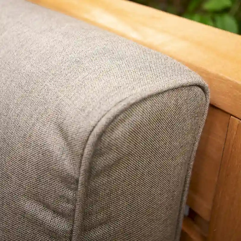 Cambridge Casual Logan Modern Teak Outdoor Club Chair with Sunbrella Cushion
