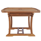 Tavolo da pranzo da esterno allungabile semi-ovale in legno di teak Chic Teak West Palm, da 71 a 94 pollici (solo tavolo)