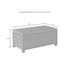 Crosley Bradenton 7Pc Outdoor Wicker Sofa Set - 151 W x 163 D x 32.5 H