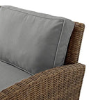 Crosley Bradenton 7Pc Outdoor Wicker Sofa Set - 151 W x 163 D x 32.5 H