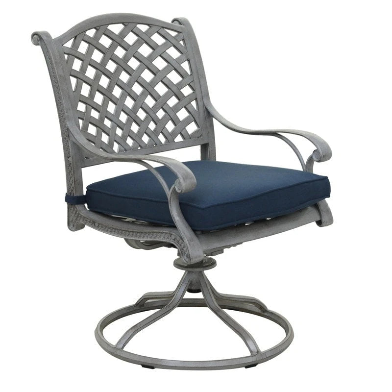 South Ponto 5-piece Aged Bronze Aluminum Round Dining Set with Swivel Chairs by Havenside Home