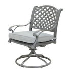 South Ponto 5-piece Aged Bronze Aluminum Round Dining Set with Swivel Chairs by Havenside Home