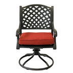 South Ponto 5-piece Aged Bronze Aluminum Round Dining Set with Swivel Chairs by Havenside Home