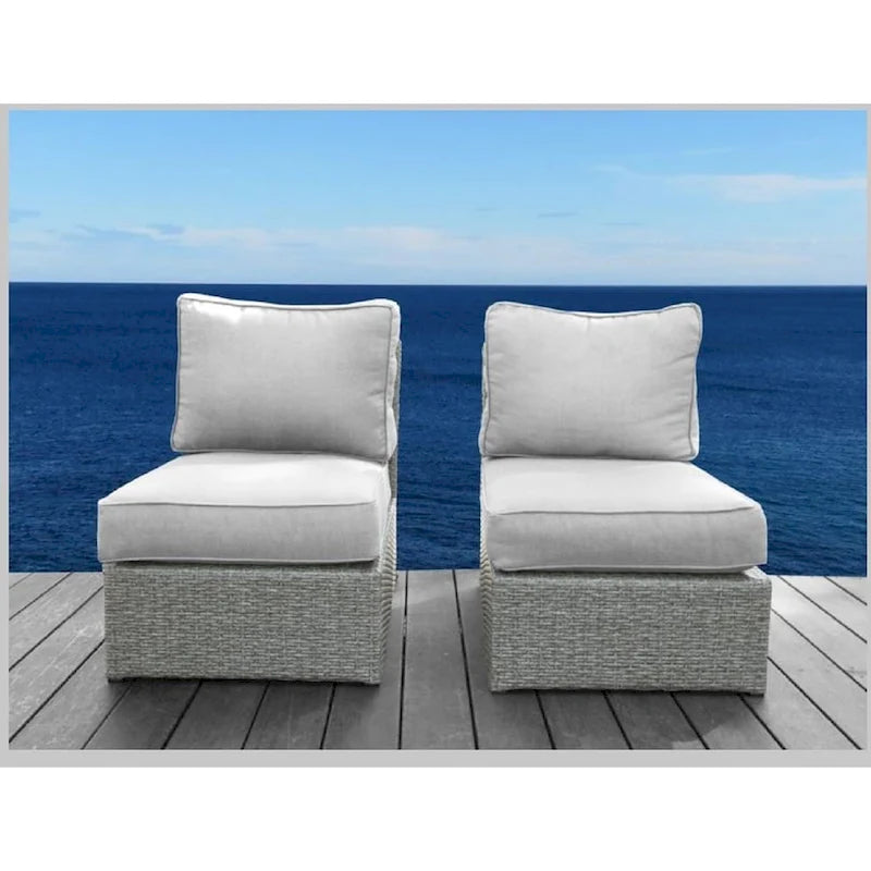 12 Piece Rattan Sectional Seating Group with Cushions