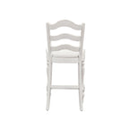 Magnolia Manor Antique White Weathered Bark 5 Piece Gathering Table Set