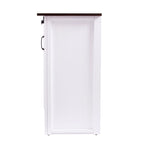 SEI Furniture Livendale White Kitchen Island w/ Storage