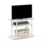 Furinno Turn-N-Tube No Tools 3-Tier TV Stands, Columbia Walnut/Black