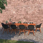 Amazonia Hawaii White 11 piece Extendable Rectangular Patio Dining Set - 11 Piece