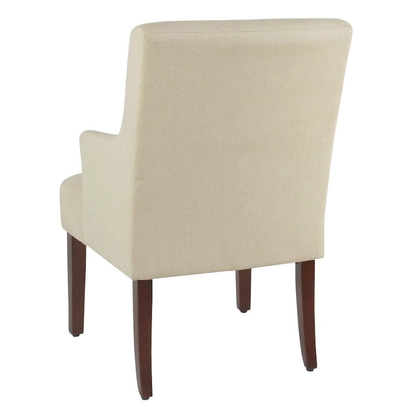 HomePop Meredith Anywhere Chair - Stain Resistant Cream Fabric